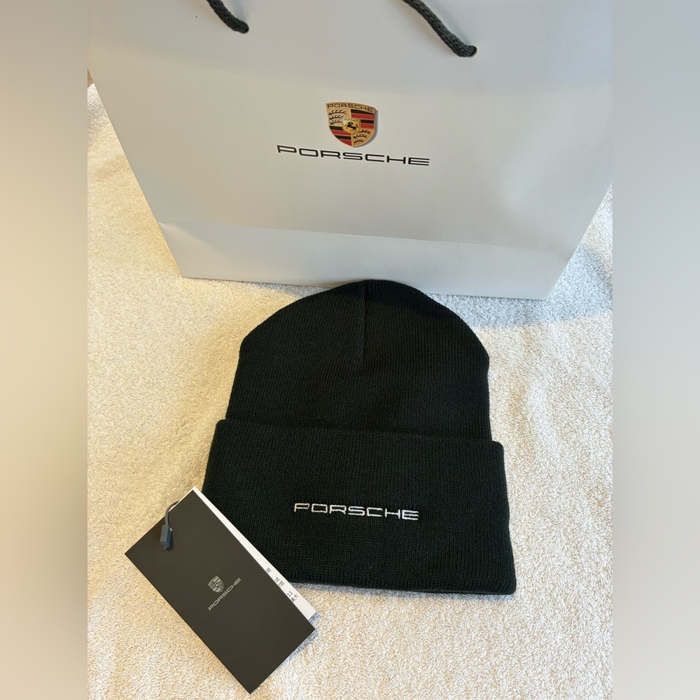 PORSCHE DESIGN Black Beanie Hat